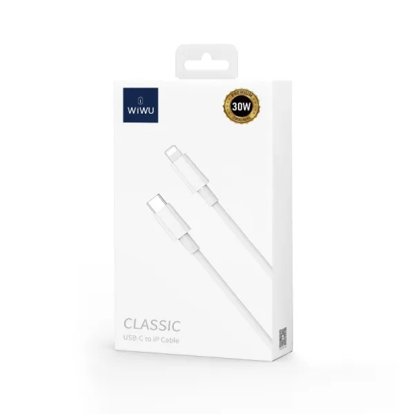 Кабель WIWU Classic USB-C to Lightning 1m 30W
